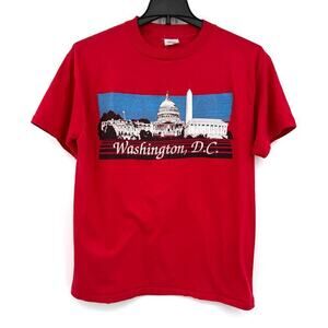 Platinum T’s VTG 80s Single Stitch Washington DC Souvenir T-Shirt Size XL USA
